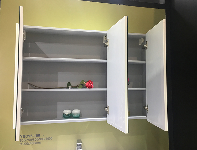 European design bathroom cabinet wall hung furniture bathroom push-open system bath cabinet