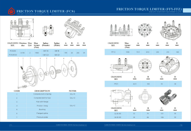 PTO shaft Ratchet clutch for Agricultural machines