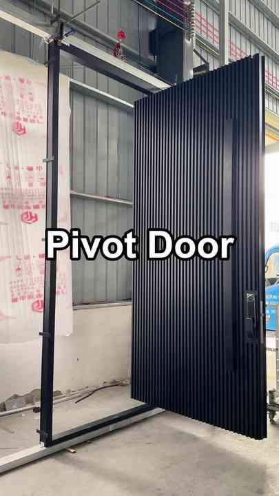 Aluminium Security Entry Visual Window Outdoor Front Entry Doors Pivot ...