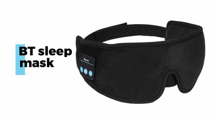 Travel Essentials - Sleep Mask with Bluetooth Headphones