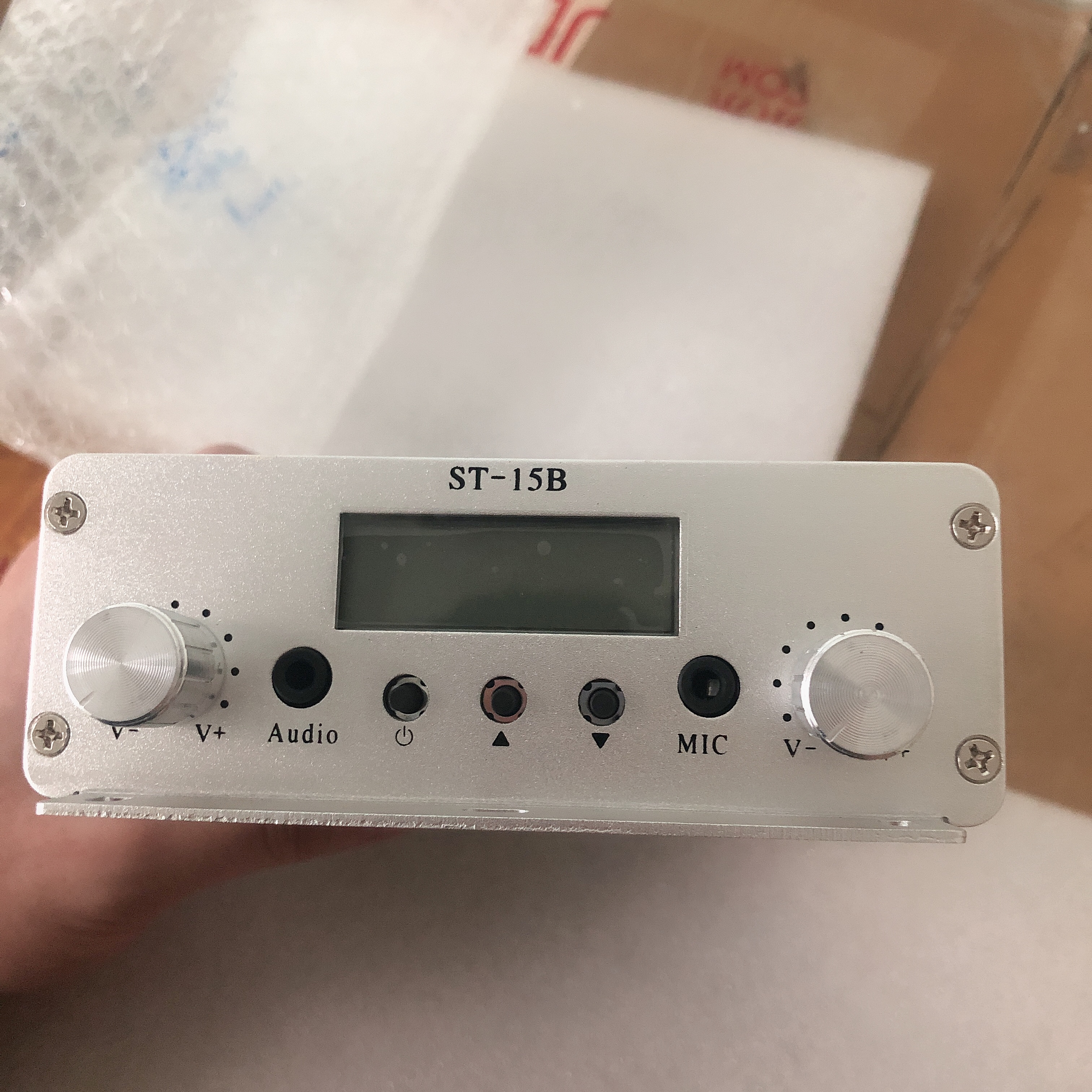 s t-15bv3 15w 76mhz-108mhz pll fm 发射机立体声 fm 广播电台