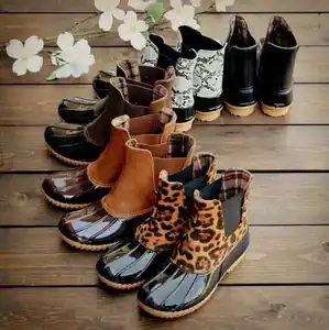 leopard duck boots wholesale