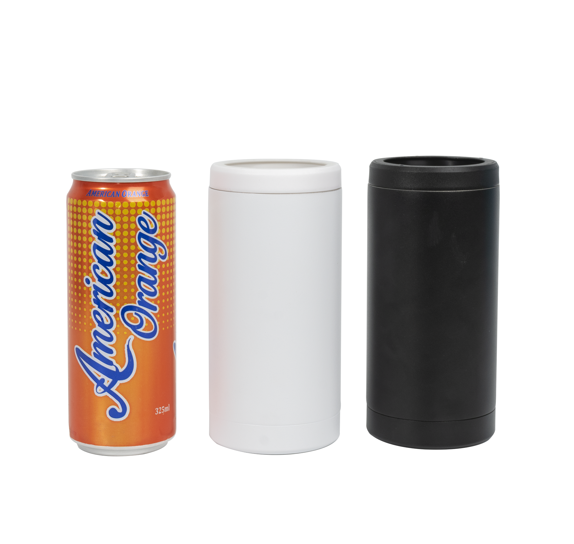 Изолированный тонкий холодильник для пива из нержавеющей стали с логотипом на заказ, 12 унций, оптовая продажа