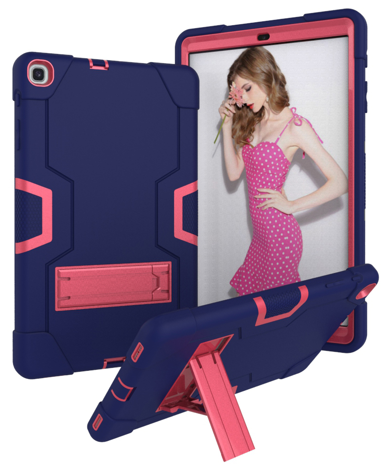 Трехслойный прочный ударопрочный гибридный сверхпрочный чехол с подставкой для Samsung Tab A 10,1 T515/T510 2019