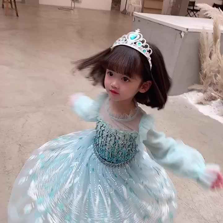 strapless open back dress Hooded Princess Anna Costume main image 1