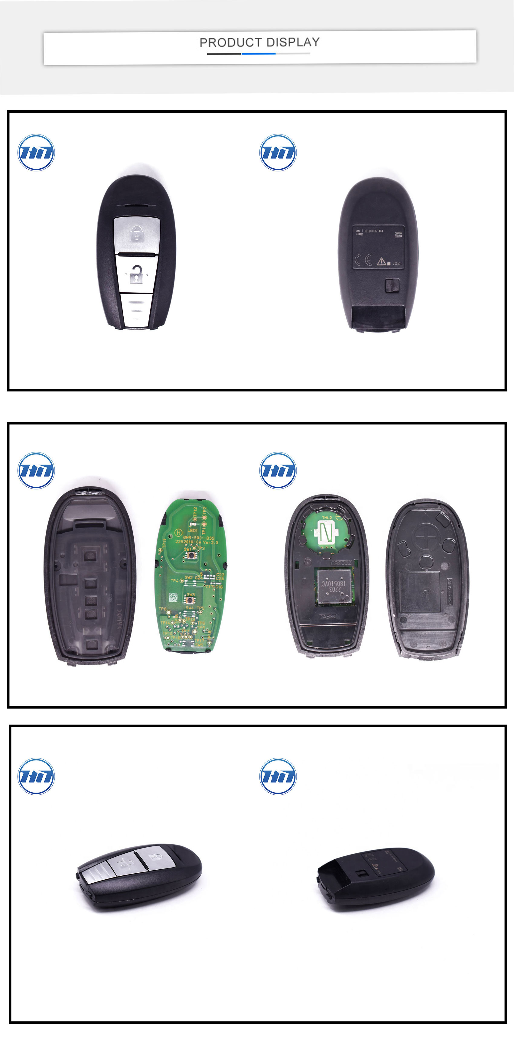 Original  433MHz 2 buttons 47 chip Smart Remote Control Car  Folding  Keyless Remote Entry R64M0 2013DJ1464