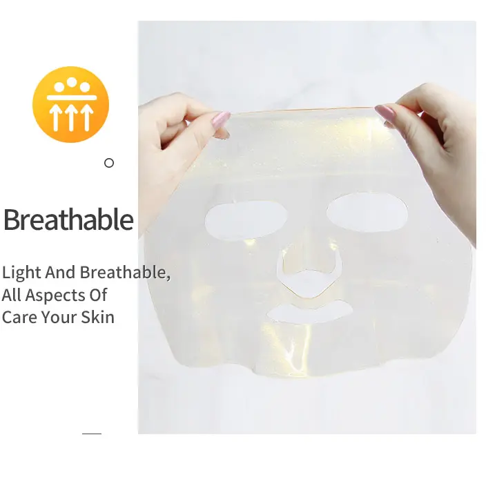 Face Sheet Mask Custom Private Label Facial Moisturizing Peel Off Exfoliating 24K Gold Gel Crystal Collagen Face Mask