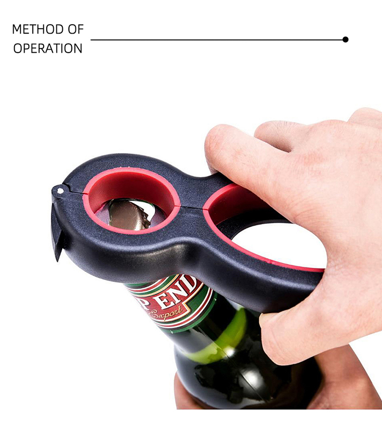 Home And Kitchen Multi Function 6 In 1 Safety Can Opener Kitchen Gadgets Multifunction Bottle Can Opener