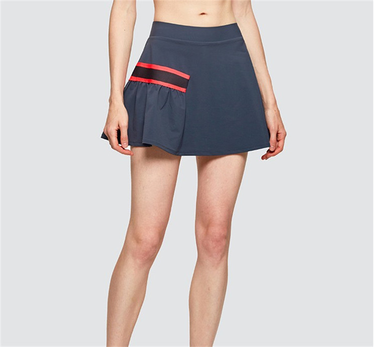 Athleisure устойчивая спортивная короткая переработанная одежда для тренажерного зала, Женская теннисная юбка с шортами