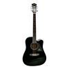 New style hot selling 41 inches professional dreadnought black acoustic guitar
