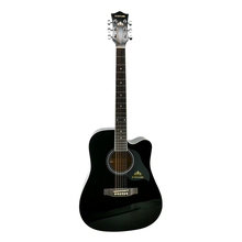 New style hot selling 41 inches professional dreadnought black acoustic guitar