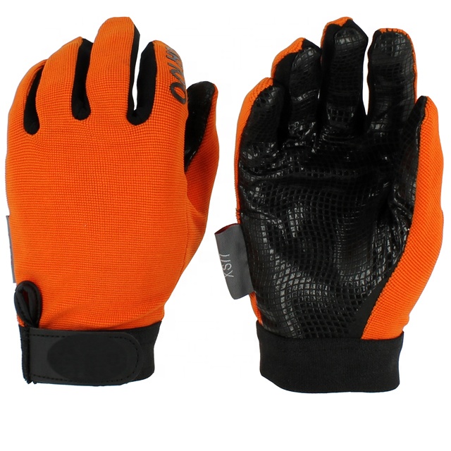 Horse Riding Gloves Fourway Back, Synthetic Leather Palm Silicon Printing