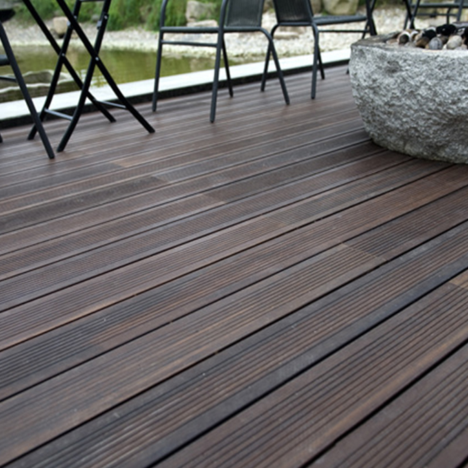 Exterior Strand Woven Bamboo Flooring Waterproof Bamboo Deck Flooring