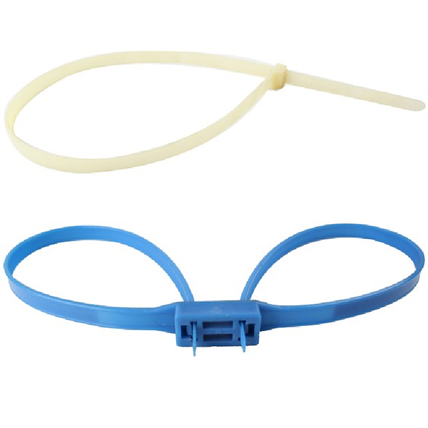 Reusable Nylon66 Police Plastic Handcuff Cable Ties With Pouch