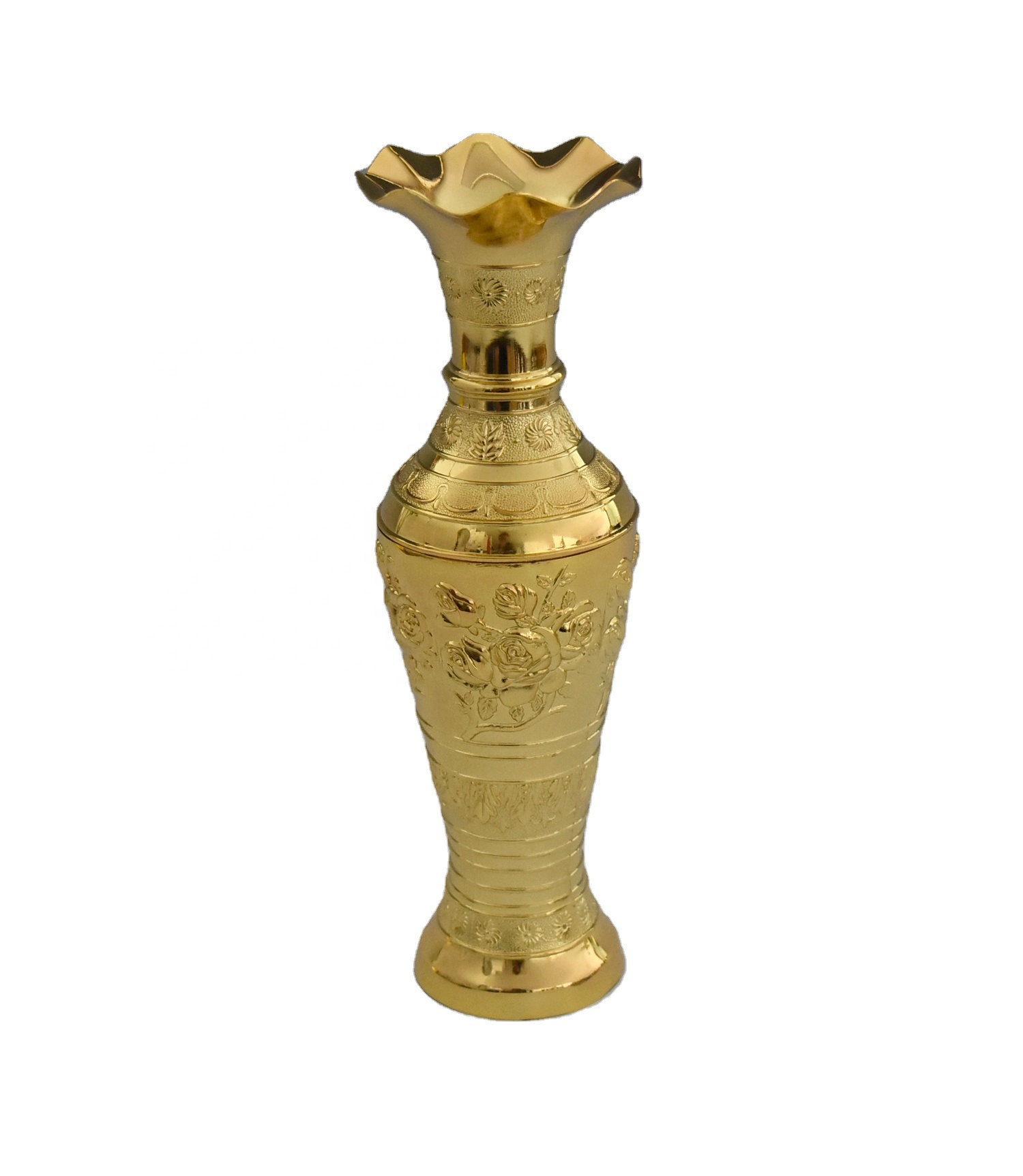 Мусульманская арабская домашняя гостиничная настольная декоративная ваза из цинкового сплава золотого и серебряного цветов