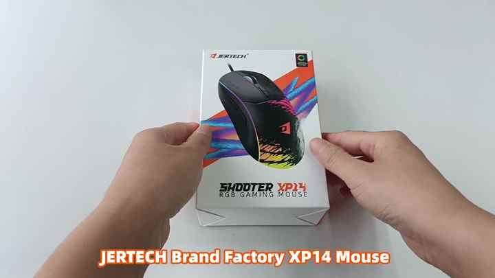 JERTECH XP14 Mouse - Ergonomic, Backlit, and Adjustable DPI