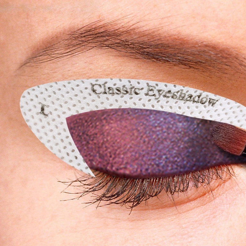 4 набора оптом Регулируемый теней для век Трафаретный формирователь для инструментов для макияжа