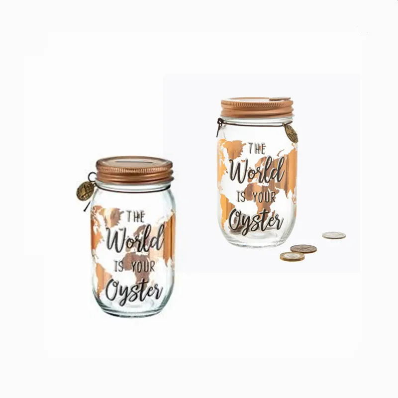 Рекламная стеклянная коробка для денег/банковский банк оптом