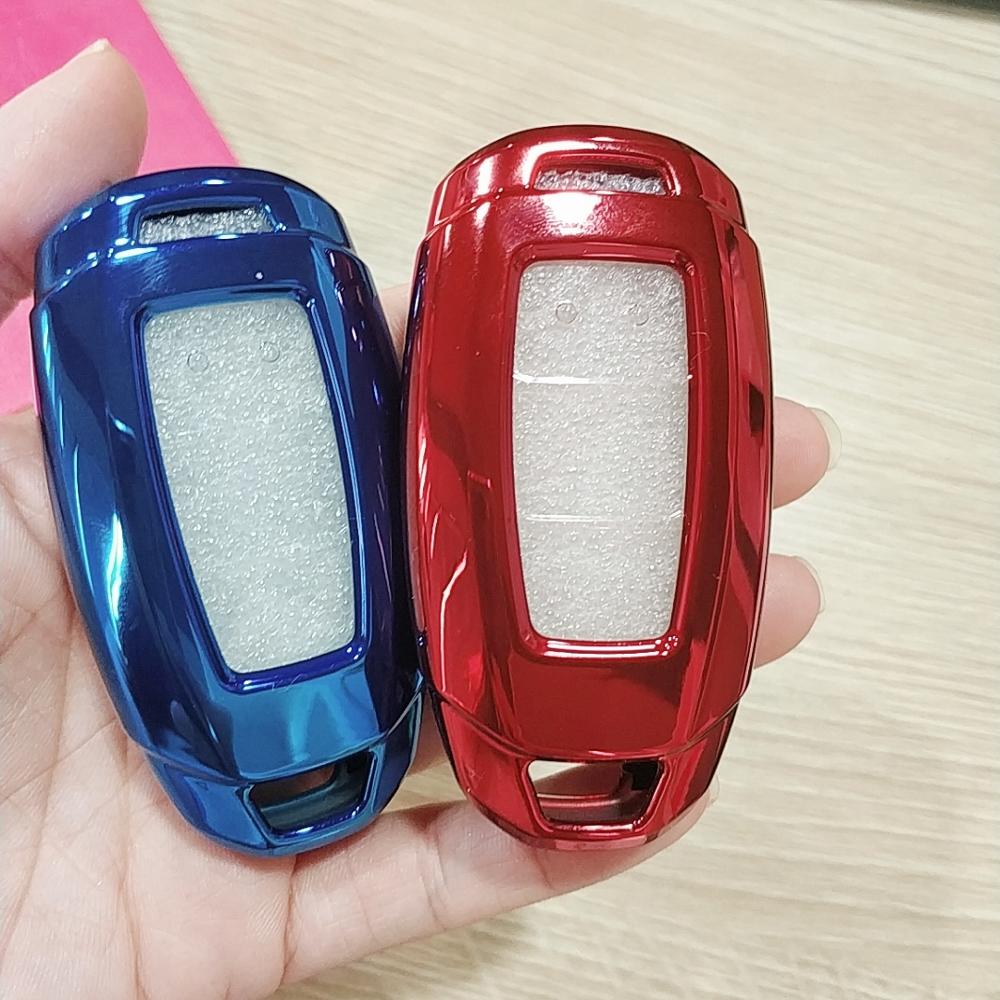 ТПУ брелок крышка для 2017-2019 Hyundai Veloster Kona Azera 2019 Hyundai Santa FE i30 ix35 3 кнопки смарт ключей от машины