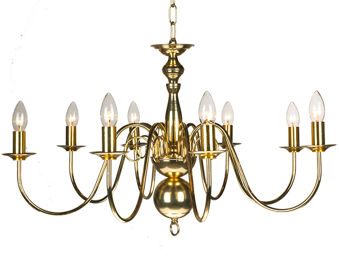 Hot sale 8 lights antique black iron decorative chandelier
