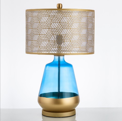 Postmodern home creative table lamp decoration villa hotel living room fabric bedside table lamp floor lamp