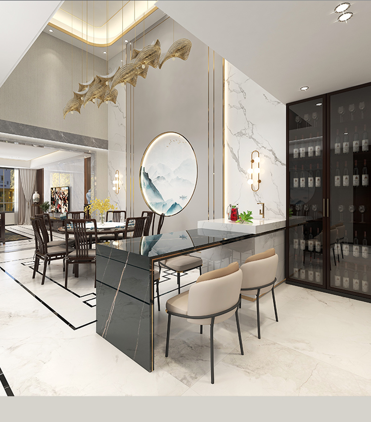 Вилла украшает интерьер гостиной