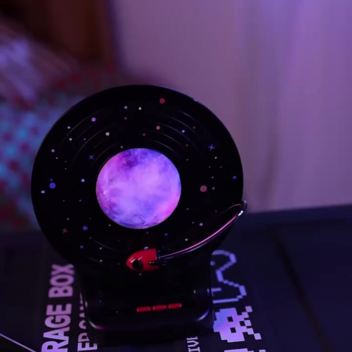 Portable Space Travel BT Speaker Moon Lamp - Dazzling Light