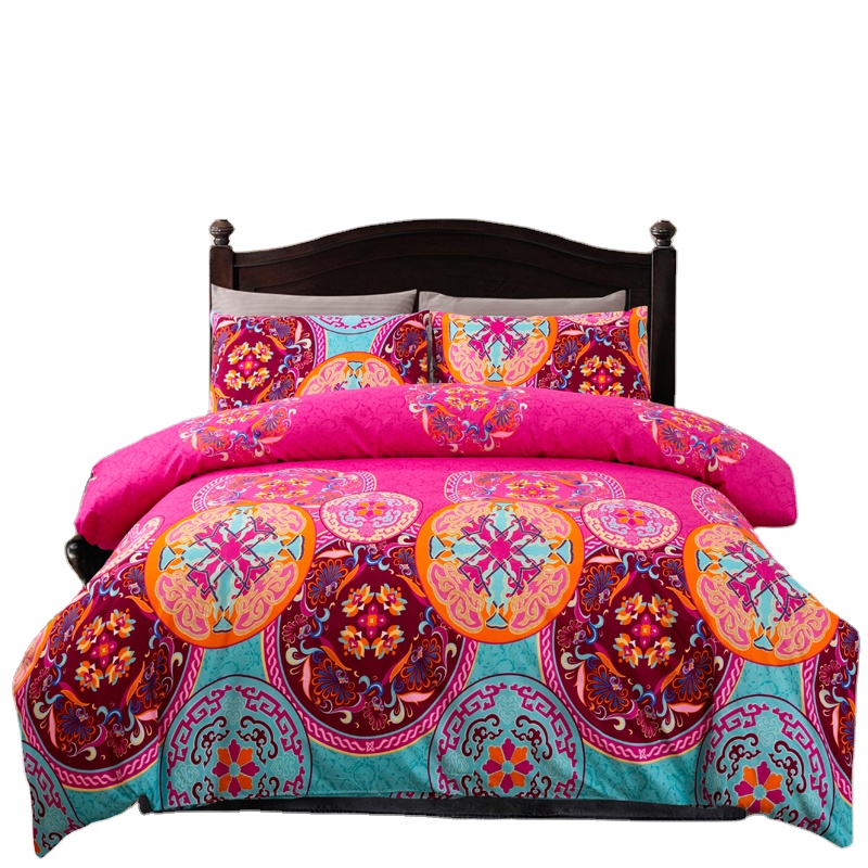 Высокое качество пользовательские мандалы шаблон постельные принадлежности пододеяльник наборы 4 шт