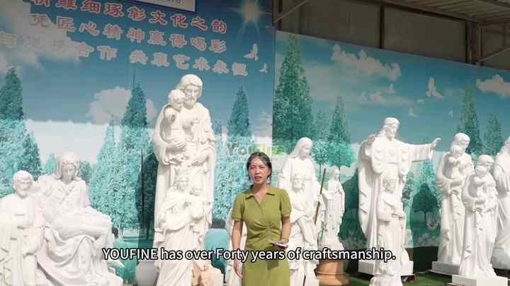 户外教堂花园真人大小白色大理石圣伊利亚雕像宗教雕塑，适用于庭院草坪