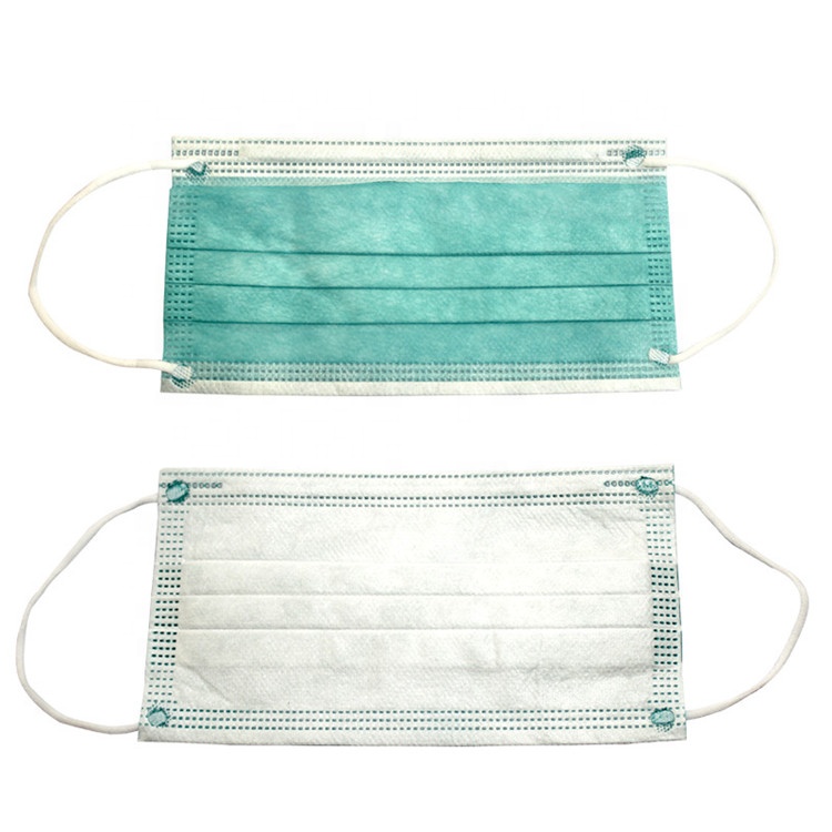 M/áscara desechable Gancho para la oreja trenzado Polvo M/áscara quir/úrgica Mascarilla protectora-Azul