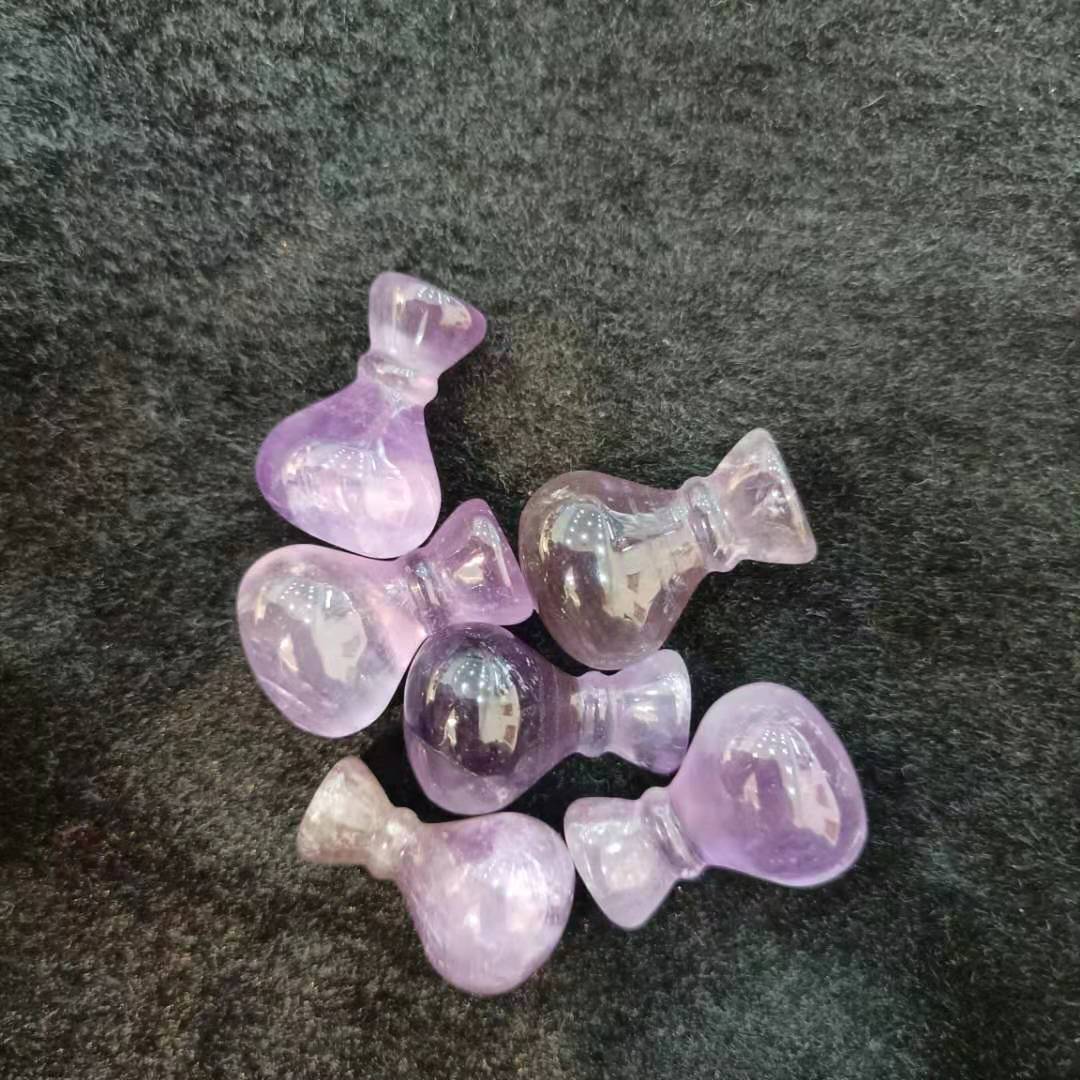 Оптовая продажа Рождественский сувенир ремесло маленький размер счастливый Аметист moneybag для подарка