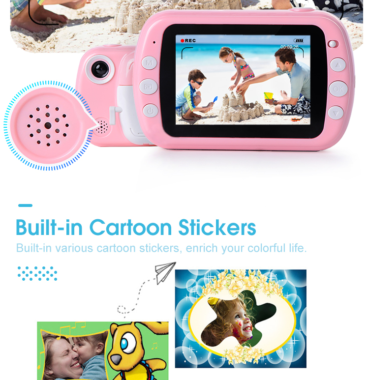 2020 Innovative STEAM Educational Photo Printing Video Shooting Low Price Camera for Girls & Boys