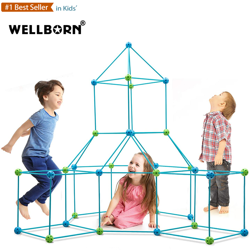 Строительство форт строительный мининабор, окончательный крепости здание замки туннели Игровая палатка ракета башня для в закрытом помещении и на открытом воздухе