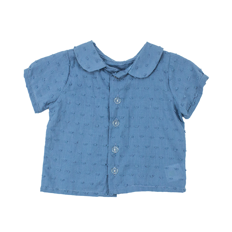 Китай, оптовая продажа, однотонные Жаккардовые Рубашки, детская одежда, индивидуальный Топ для маленьких девочек