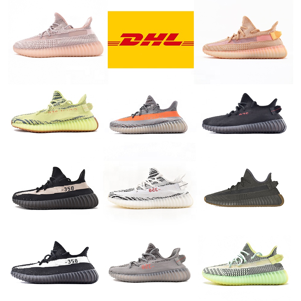 Оптовая продажа, оригинальные кроссовки Yeezy 350 v2 для бега, повседневная спортивная обувь, кроссовки, светоотражающая обувь для бега, оригинальные коробки с логотипом