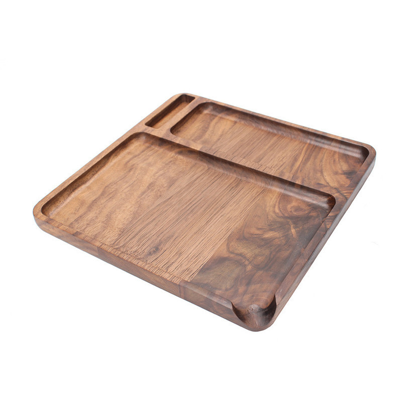JYP004 Natural walnut cigarette tray multifunction smoke awakening custom wooden tray