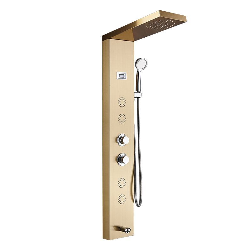 Китайская фабрика, золотые настенные смарт-массажные панели для душевой кабины