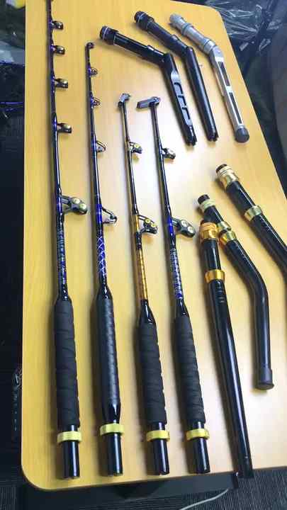 Swivel Tip Saltwater Fishing Trolling Rod 100LB 130LB Sea Boat Fishing Rod  Fishing Ugly Stick