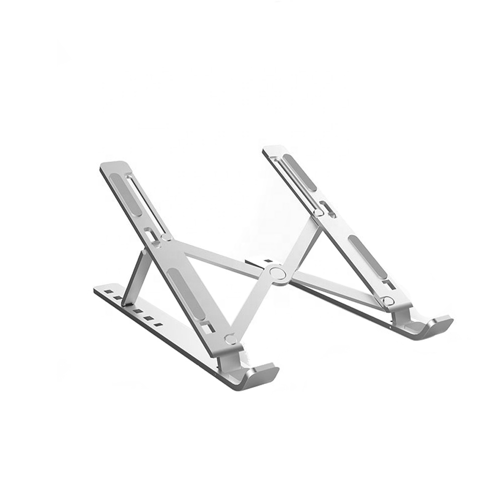 Хорошее качество серебро складной вентилируемые Регулируемая подставка для ноутбука