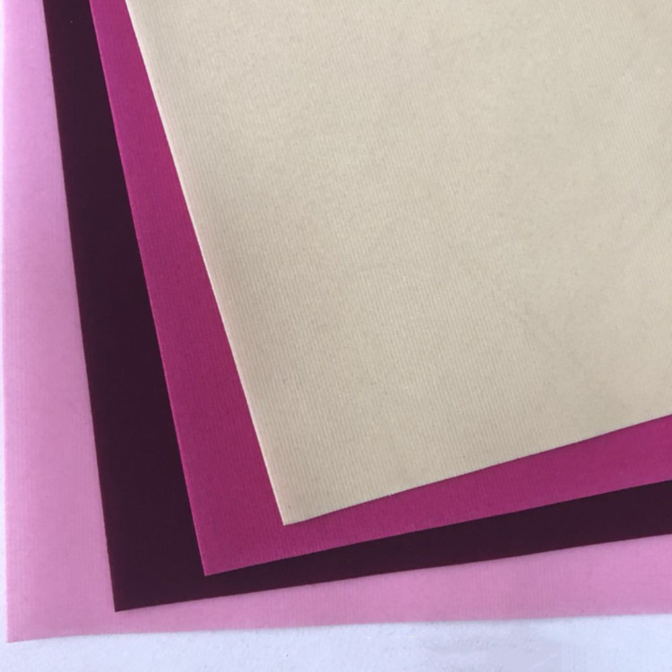 Нейлоновый мех, прилипающий к полиэтиленовой вязальной основе, ткань, бархатная коробка, сумка, цветочный материал