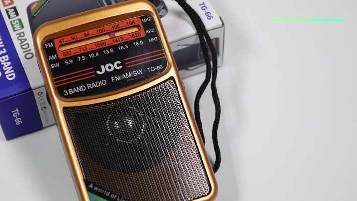高感度JOCミニamfm swフルバンドラジオ受信機TG-66充電式