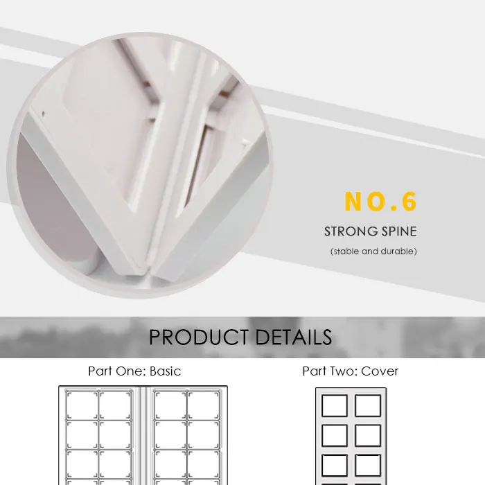 Aluminum Case Let Fabric Holder Tex Tile Cover Plastic Sample Product Catalogue Display Stone Sample Book