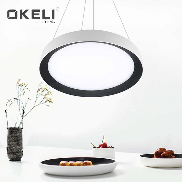 OKELI Interior lighting living room hotel ceiling aluminum chandelier modern led pendant lamp