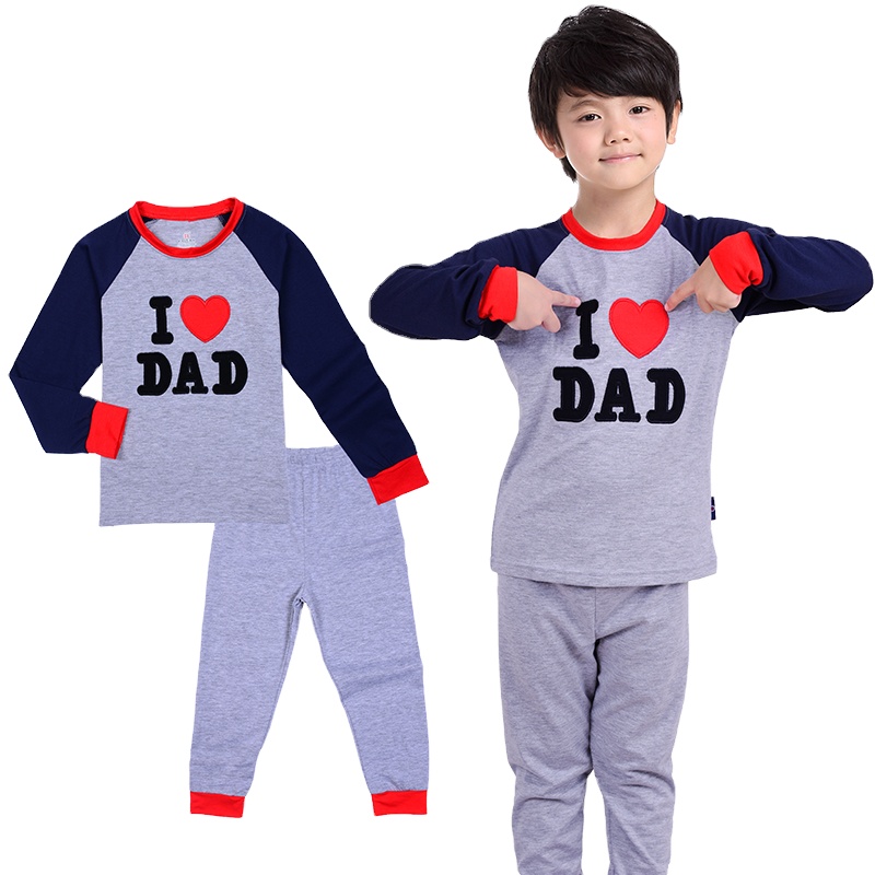 С принтом «Я люблю папу» Love mom» («Я люблю маму» «Человек-паук»; Детские пижамные брюки для мальчиков и девочек пижамный комплект От 2 до 7 лет из чистого хлопка классический популярный стиль