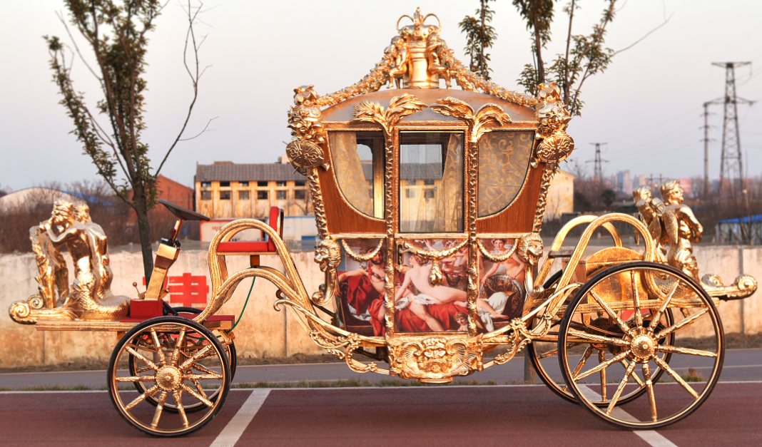 欧洲风格皇家电动马车马车推车婚礼马车马车出售