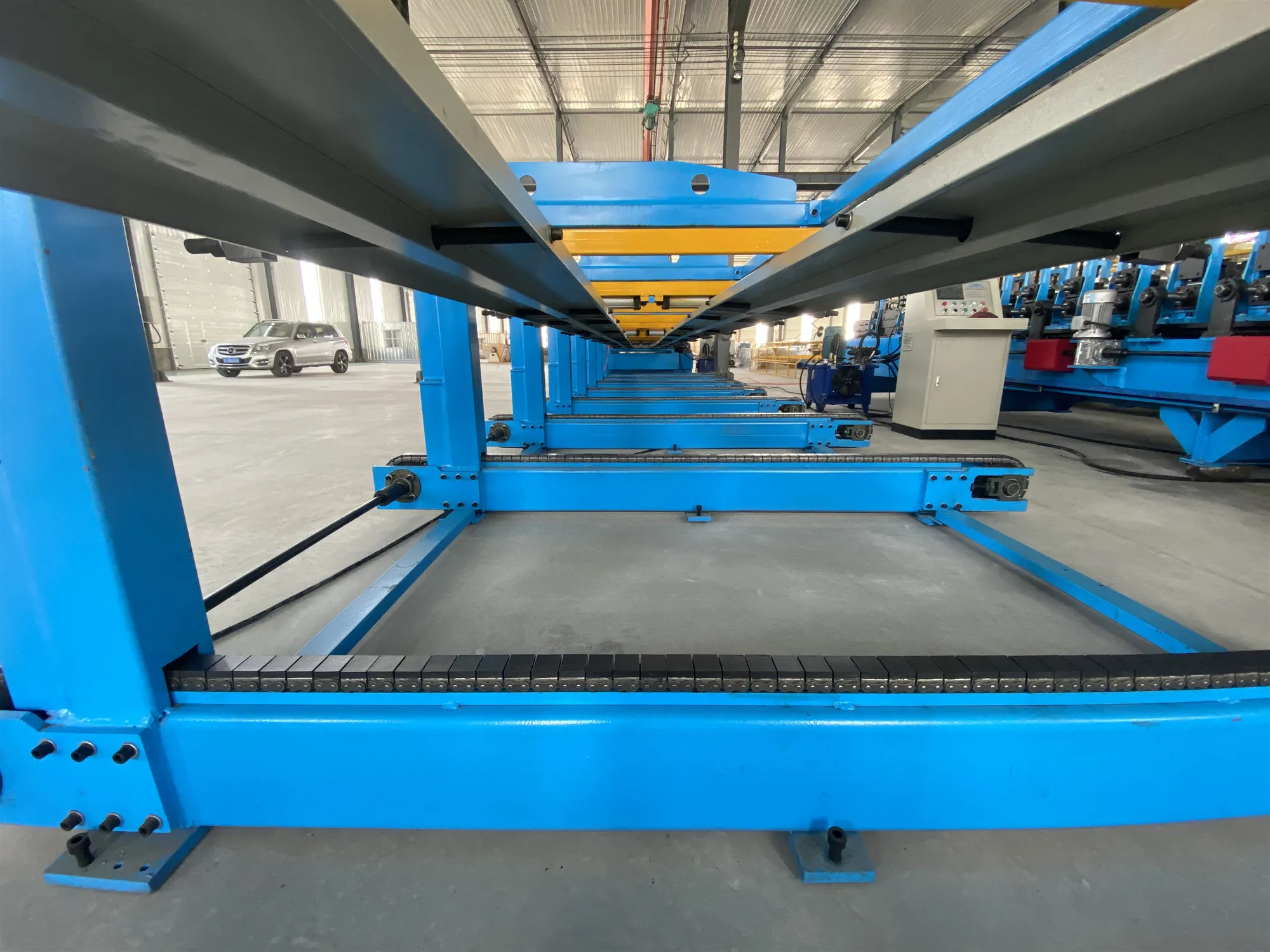 Auto stacker for steel roof panel roofing making machine