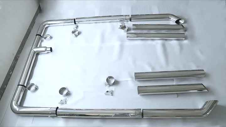 Peterbilt 379 Exhaust Kit - 7inch Seamless Chrome Stacks