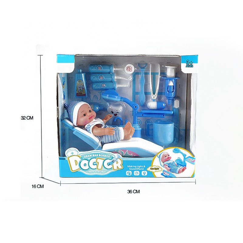 Best Kids Gift Educational Funny Dental Bed Role Play Dentist Set Toys