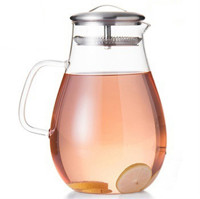 Heat-resistance Glass Tea Pot Kettle Set Clear High Quality Glass Pitcher Heat-resisting Jug