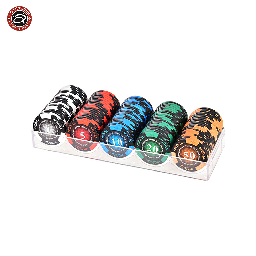 Роскошный акриловый лоток с микрокристаллами 100 шт., прозрачные азартные товары для казино, глина под заказ, железо, АБС, латунные колесики для рулетки